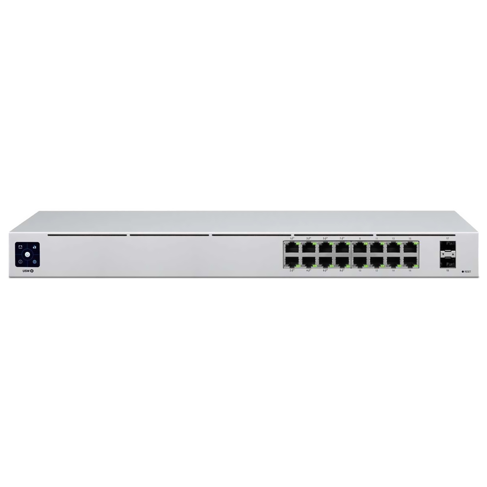 Hub Switch Ubnt USW-16-POE Unifi 16 Portas / 2P / SFP / RJ-45 / 60W