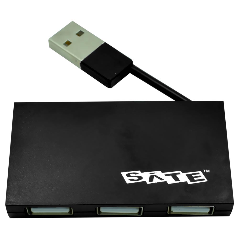 Hub USB 2.0 Satellite A-HUB08 4 Portas - Preto