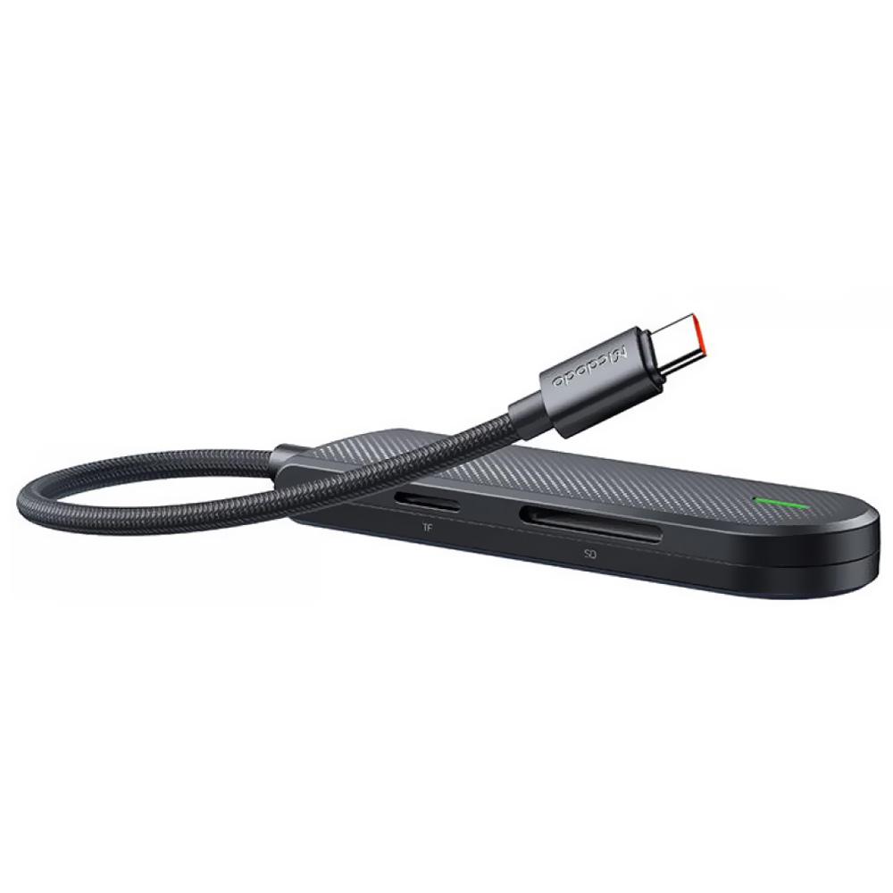 Hub USB-C Mcdodo HU-1430 5 Portas / 2 USB 2.0 / USB 3.0 / SD / TF - Preto