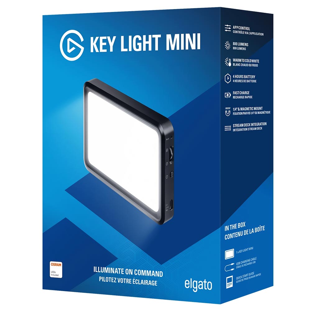 Painel LED Elgato Key Light Mini 800 Lumens - 10LAD9901