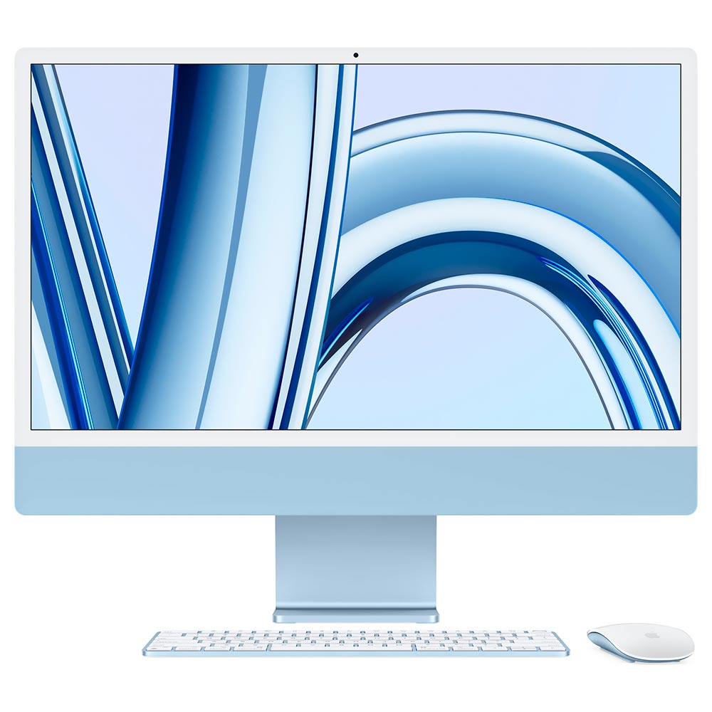 Apple iMac MQRC3LL/A M3 Tela 24" / 8GB de RAM / 256GB SSD - Blue (2023)