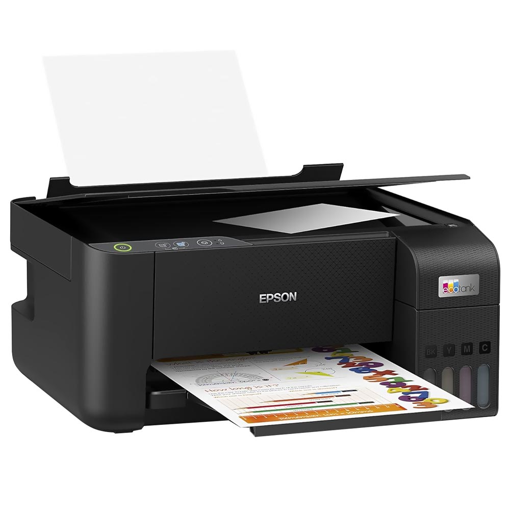 Impressora Multifuncional Epson EcoTank L3210 Bivolt - Preto