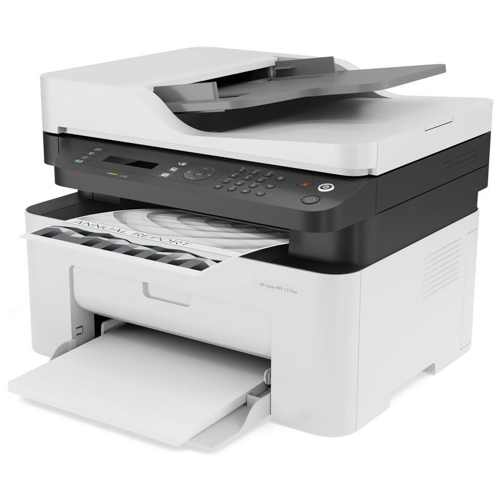 Impressora Multifuncional HP Laserjet MFP 137FNW Wi-Fi / 110V - Branco 