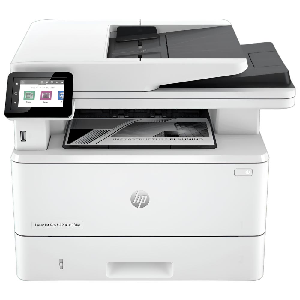 Impressora Multifuncional HP Laserjet Pro MFP 4103FDW 110V - Branco