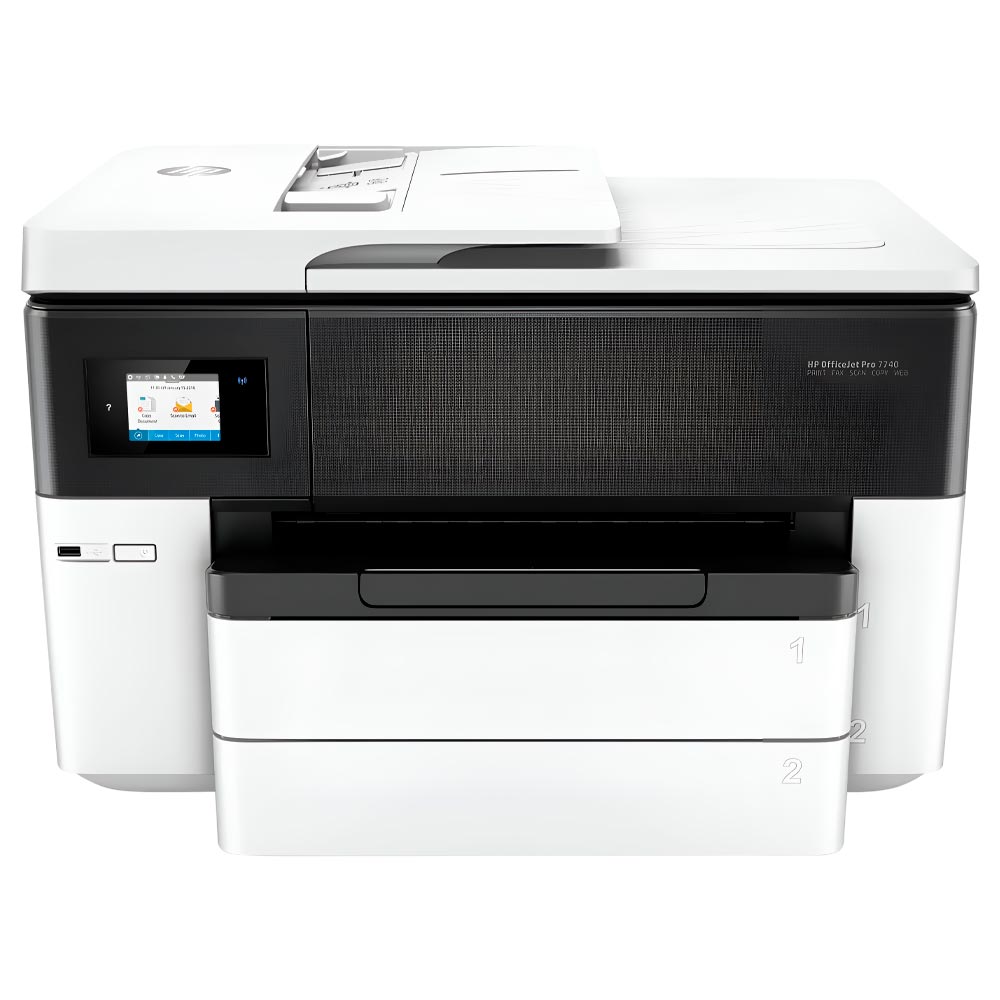 Impressora Multifuncional HP OfficeJet Pro 7740 A3 Wi-Fi / Bivolt - Branco