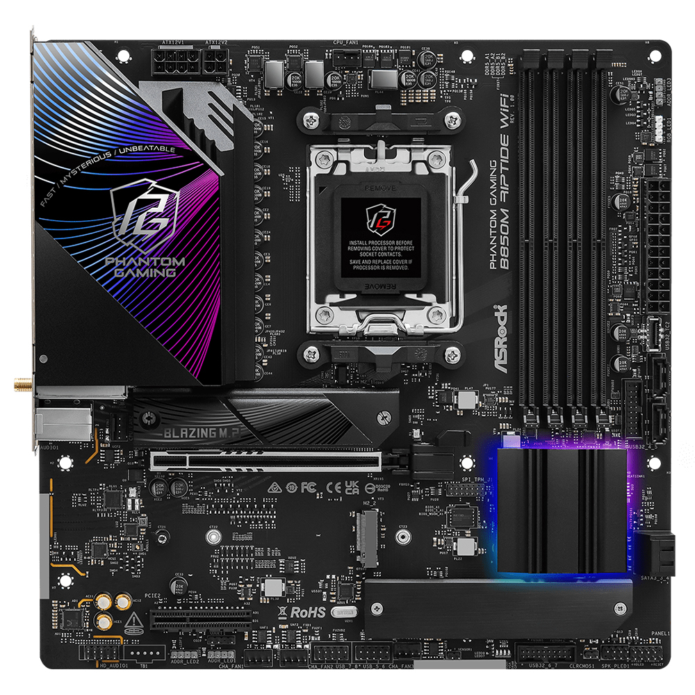 Placa Mãe ASRock 850M Riptide Socket AM5 / DDR5