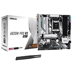 Placa Mãe ASRock A620M Pro RS Wi-Fi Socket AM5 / DDR5