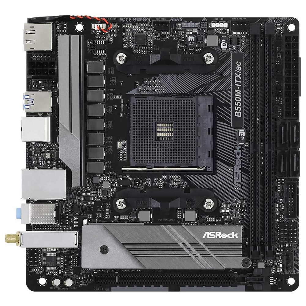 Placa Mãe ASRock B550M-ITX/AC Socket AM4 / DDR4