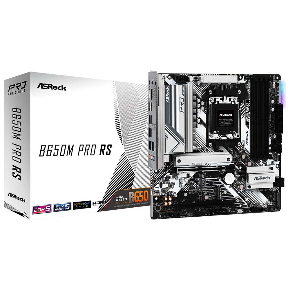 Placa Mãe ASRock B650M Pro RS Socket AM5 / DDR5