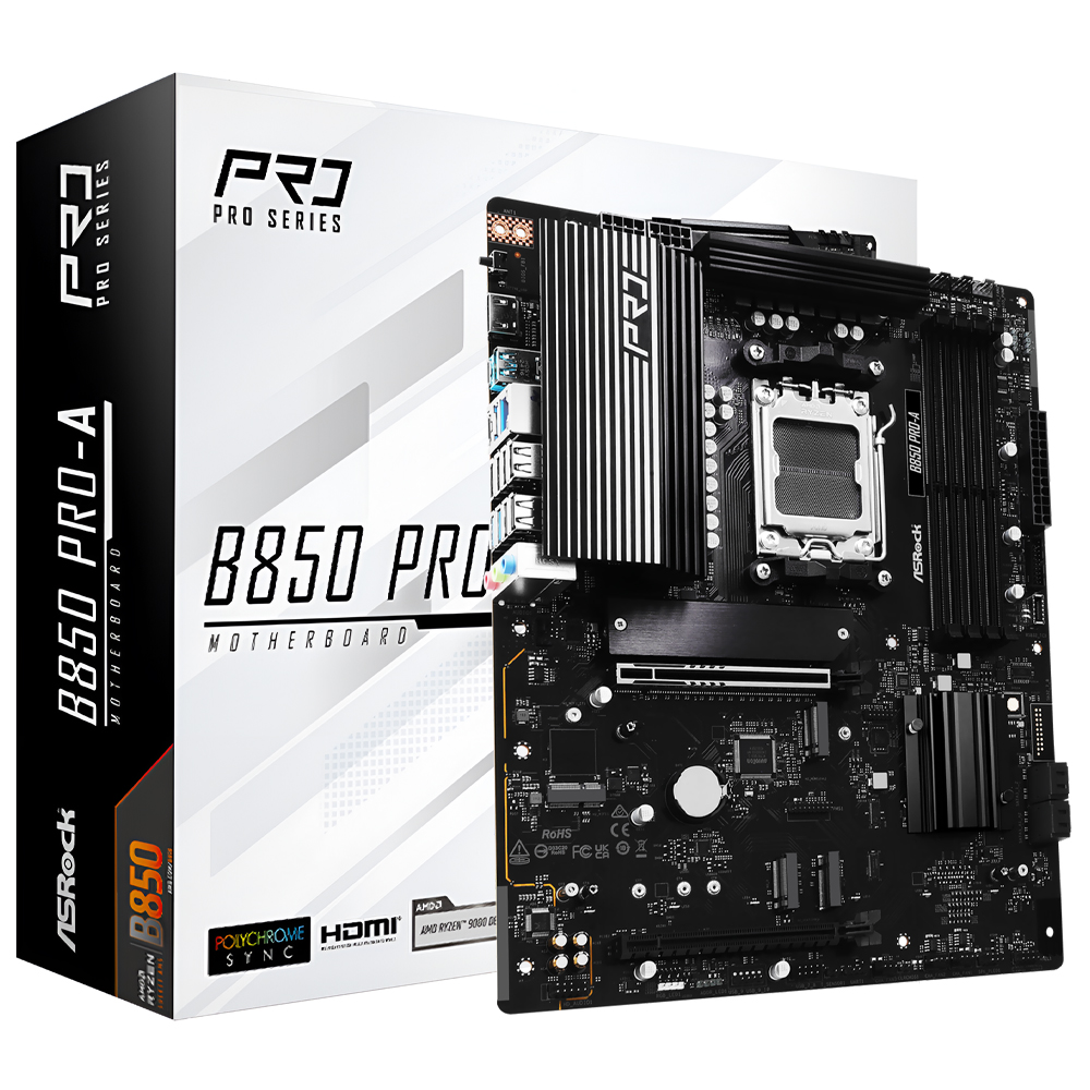 Placa Mãe ASRock B850 PRO-A Socket AM5 / DDR5