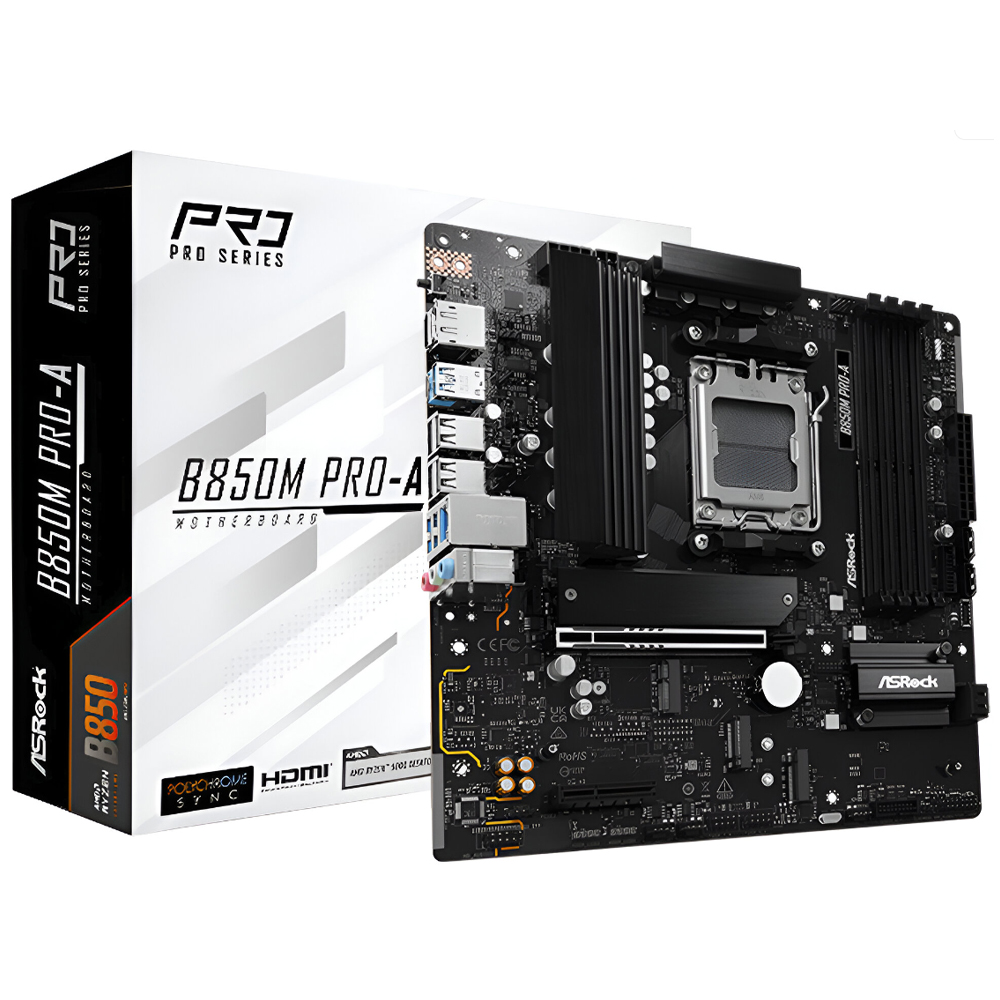 Placa Mãe ASRock B850M PRO-A Socket AM5 / DDR5