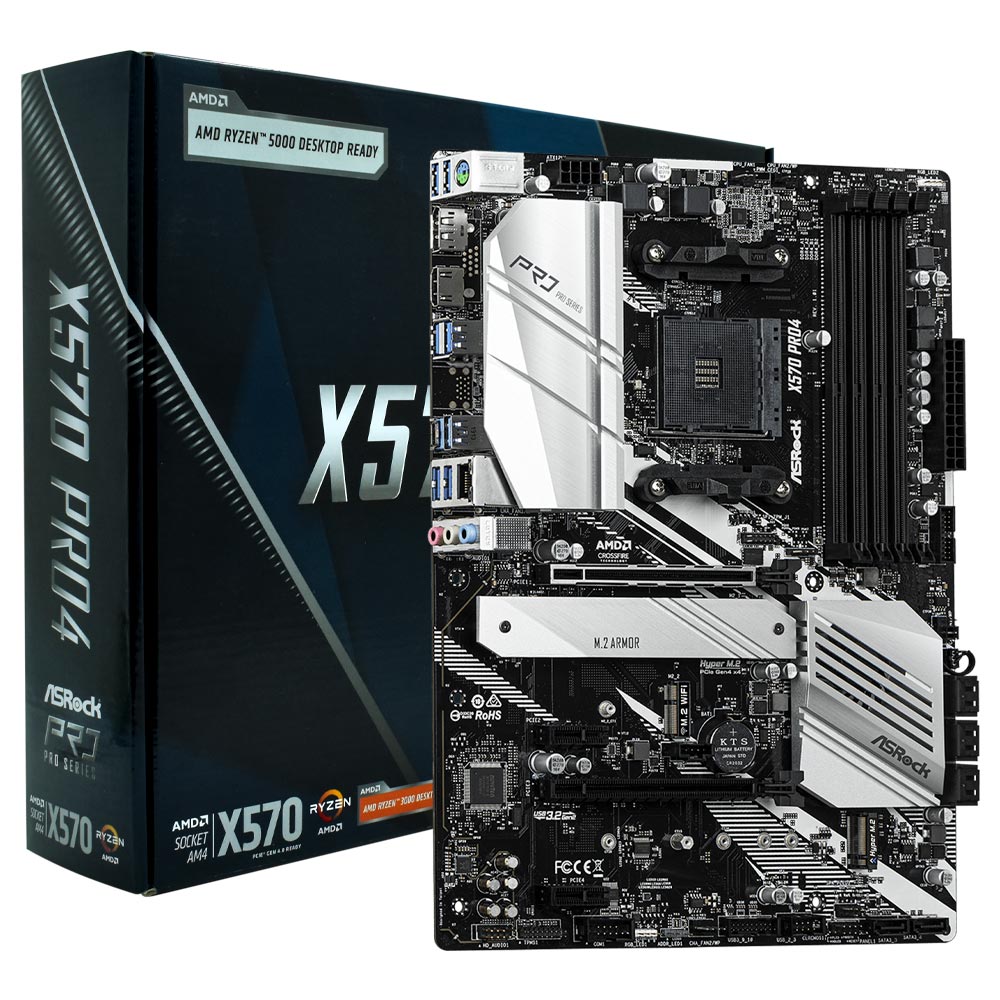 Placa Mae ASRock X570 Pro4 Socket AM4 / DDR4