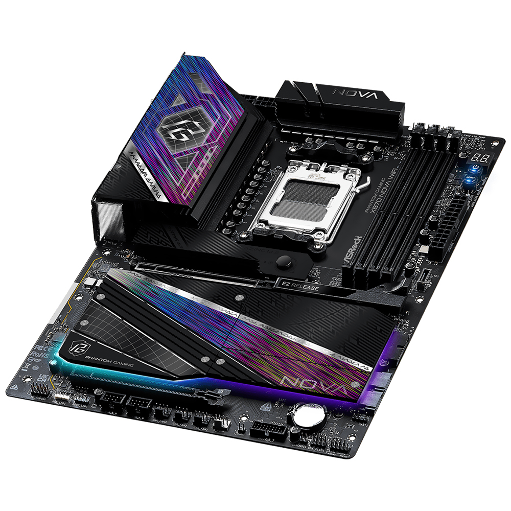 Placa Mãe ASRock X870 Nova Wi-Fi Socket AM5 / DDR5