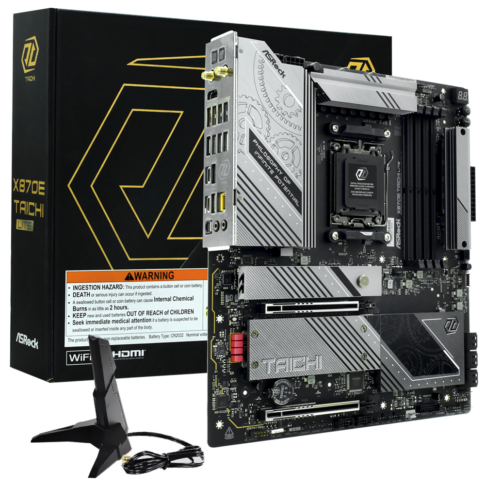 Placa Mãe ASRock X870E TAICHI Lite Socket AM5 / DDR5