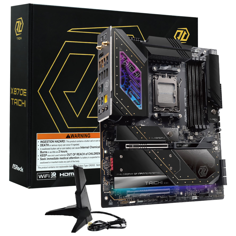 Placa Mãe ASRock X870E TAICHI Socket AM5 / DDR5