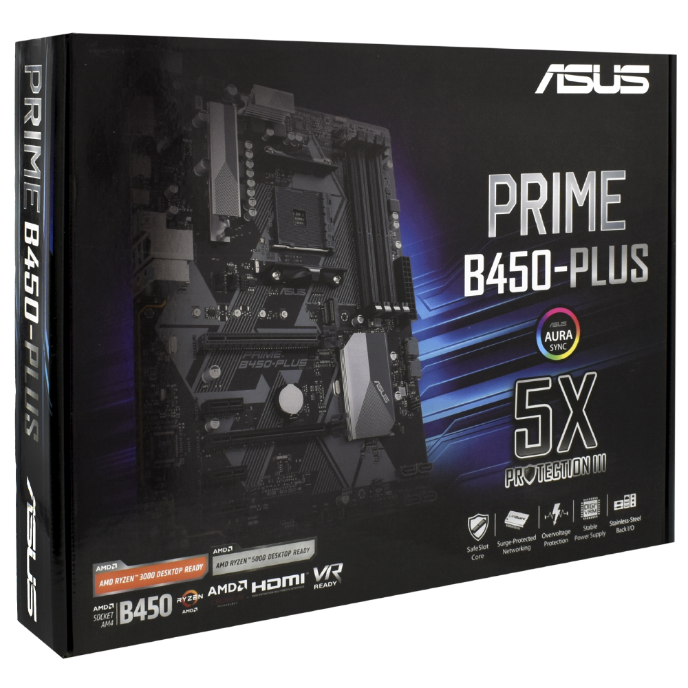 Placa Mãe ASUS Prime B450-PLUS Socket AM4 / DDR4 