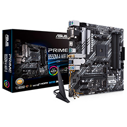 Placa Mãe ASUS Prime B550M-A Wi-Fi II Socket AM4 / VGA / DDR4