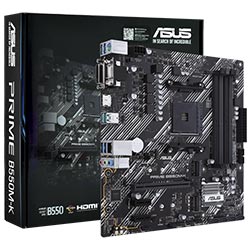 Placa Mãe ASUS Prime B550M-K Socket AM4 / VGA / DDR4