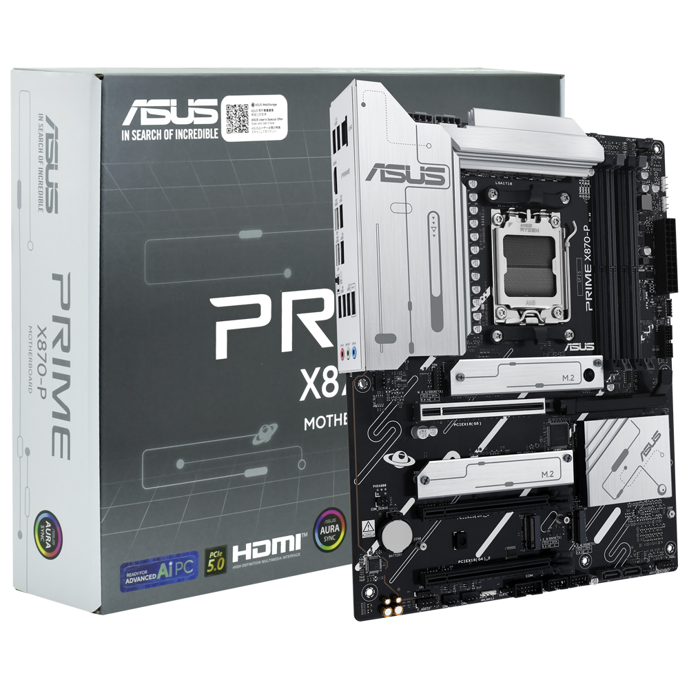 Placa Mãe ASUS Prime X870-P Socket AM5 / DDR5