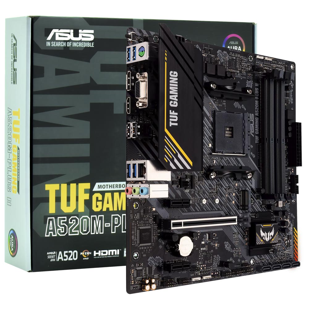 Placa Mãe ASUS TUF Gaming A520M-PLUS II Socket AM4 / VGA / DDR4 