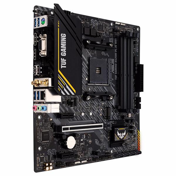 Placa Mãe ASUS TUF Gaming A520M-PLUS Wi-Fi Socket AM4 / VGA / DDR4 