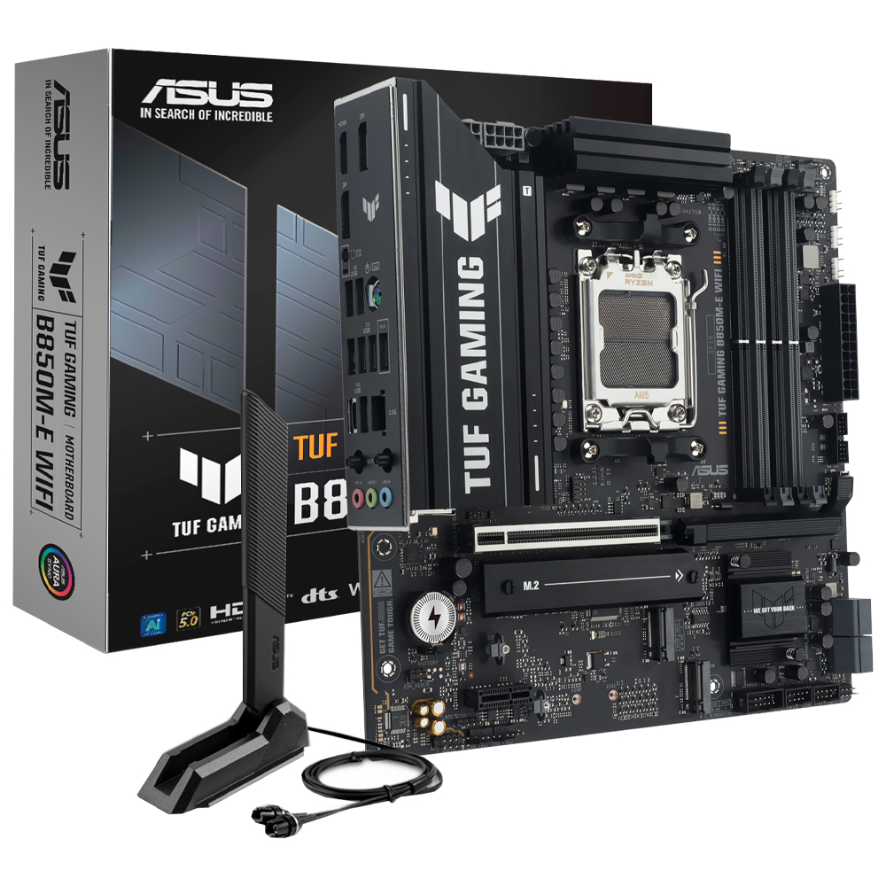 Placa Mãe ASUS TUF Gaming B850M-E Wi-Fi Socket AM5 / DDR5