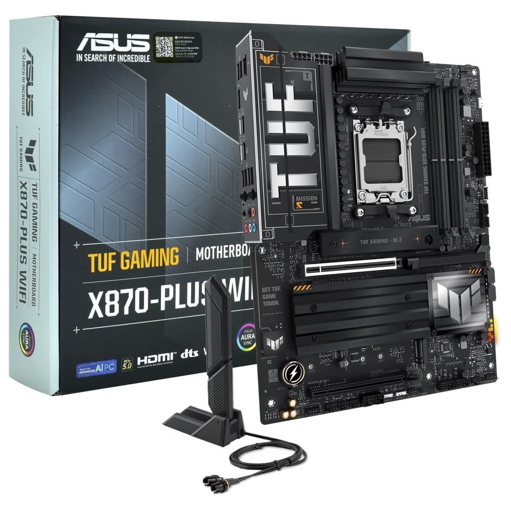 Placa Mãe ASUS TUF Gaming X870-PLUS Wi-Fi Socket AM5 / DDR5