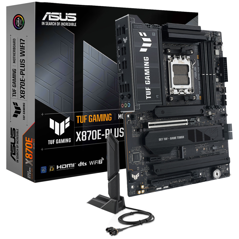Placa Mãe ASUS TUF Gaming X870E-PLUS Wi-Fi 7 Socket AM5 / DDR5