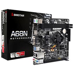 Placa Mãe Biostar A68N-2100K 2.0 + CPU AMD E1-6010 VGA / DDR3L