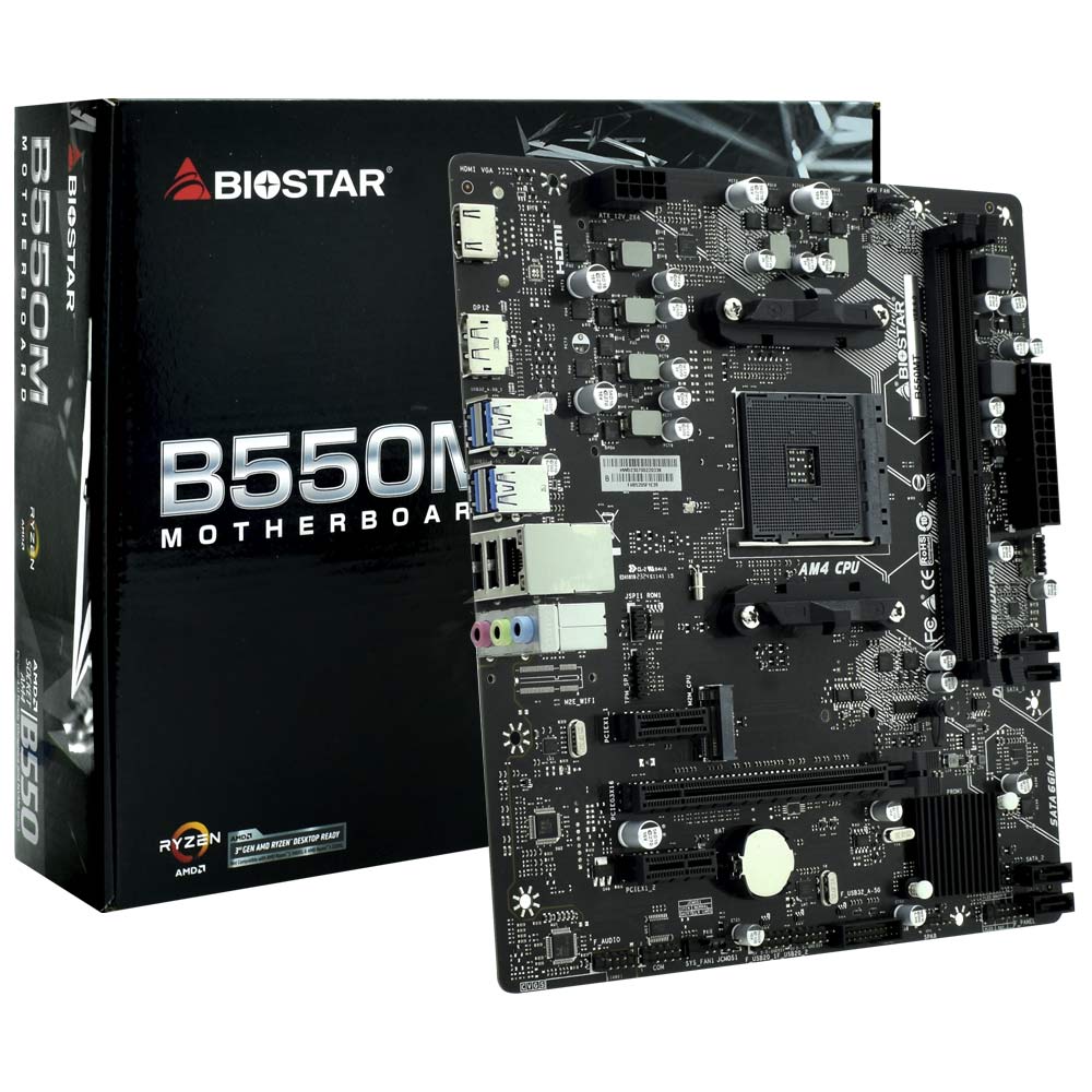 Placa Mãe Biostar B550MT Socket AM4 / DDR4