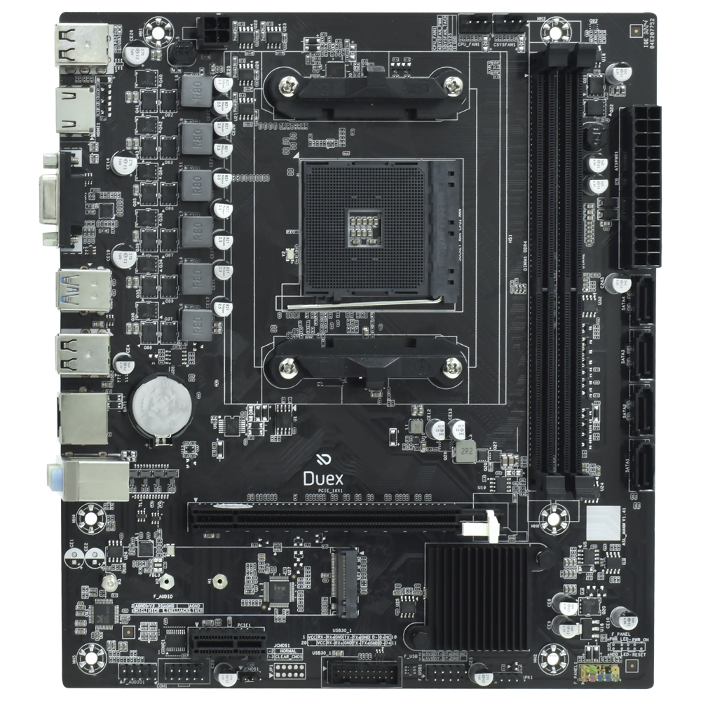 Placa Mãe Duex DXMBA320G Socket AM4 / VGA / DDR4