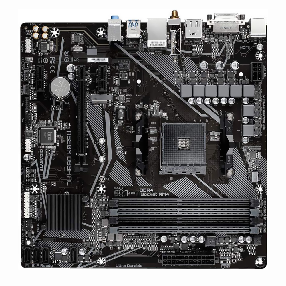 Placa Mãe Gigabyte A520M DS3H AC Socket AM4 / DDR4