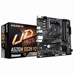 Placa Mãe Gigabyte A520M DS3H V2 Socket AM4 / DDR4