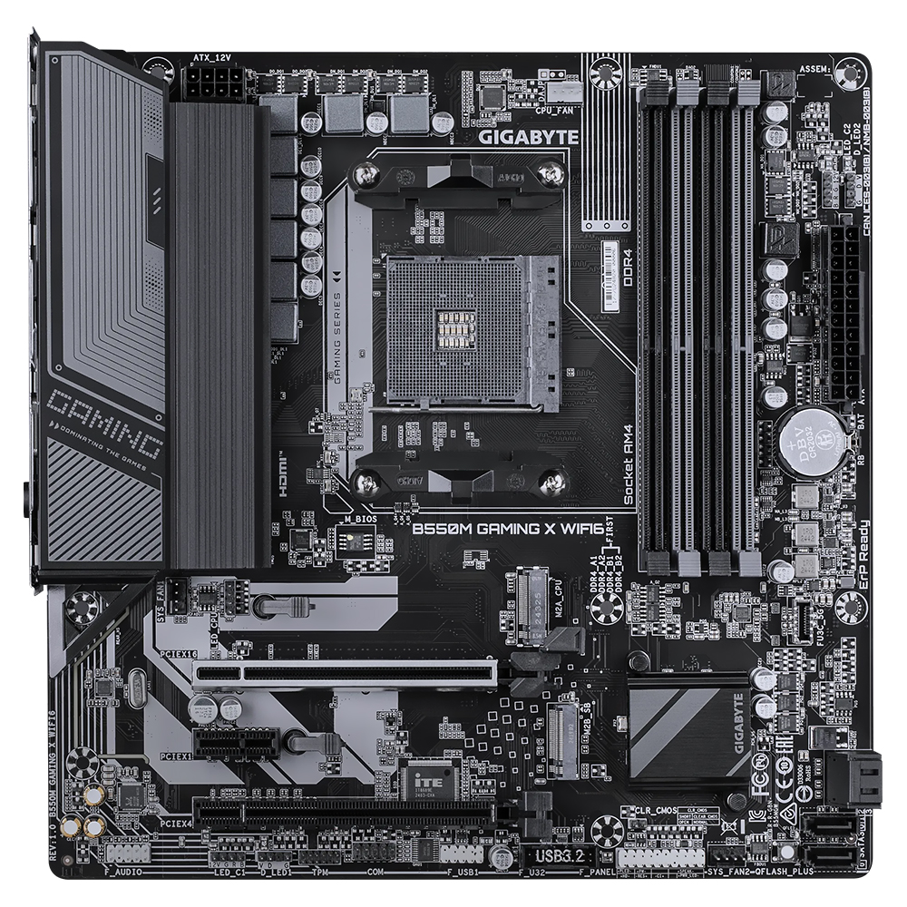 Placa Mãe Gigabyte B550M Gaming X Wi-Fi 6 Socket AM4 / DDR4