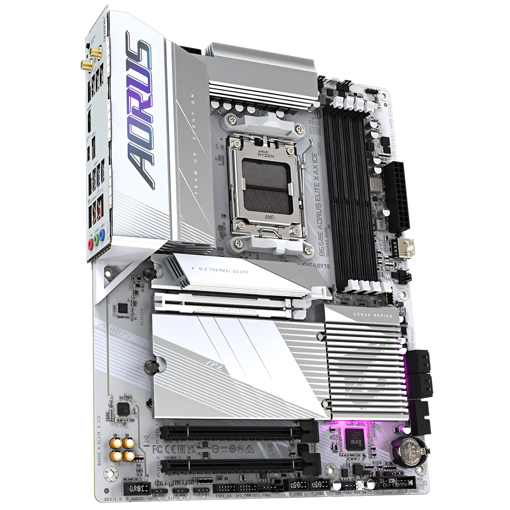 Placa Mãe Gigabyte B650E AORUS Elite X AX Ice Socket AM5 / DDR5