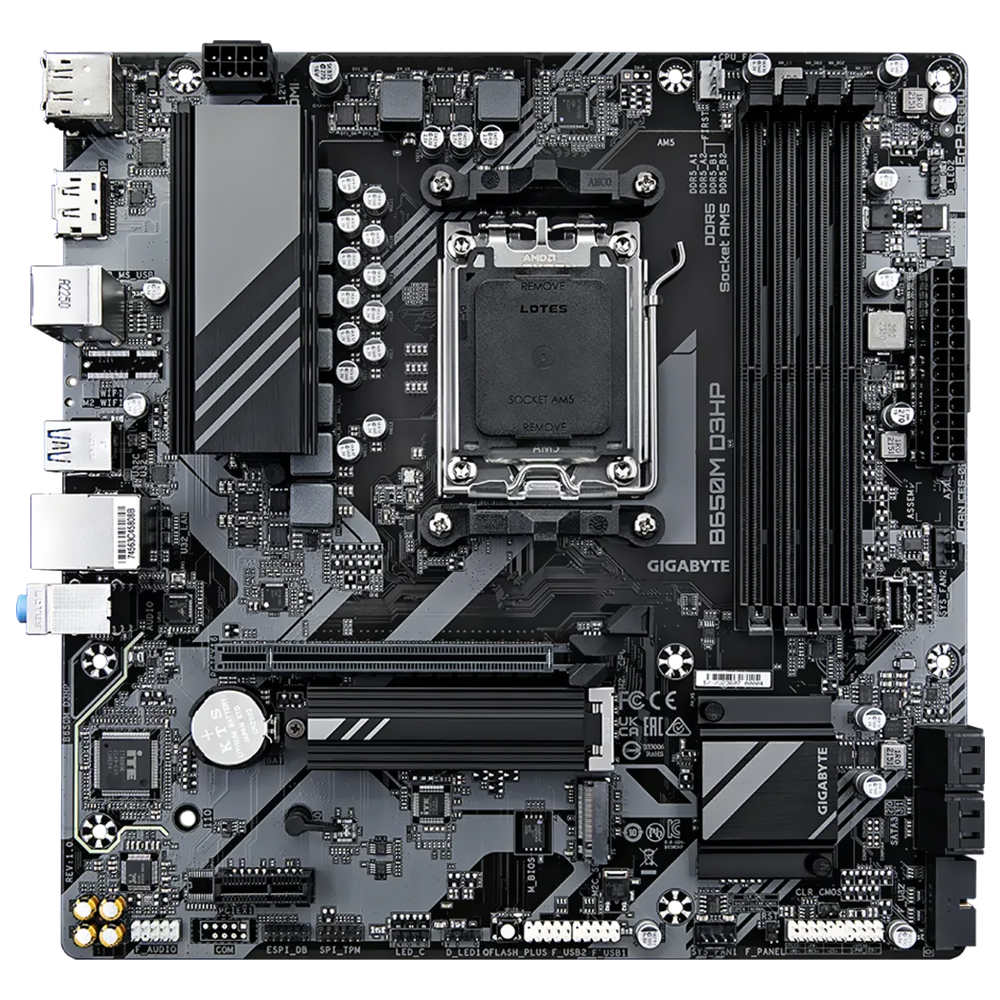 Placa Mãe Gigabyte B650M D3HP Socket AM5 / DDR5