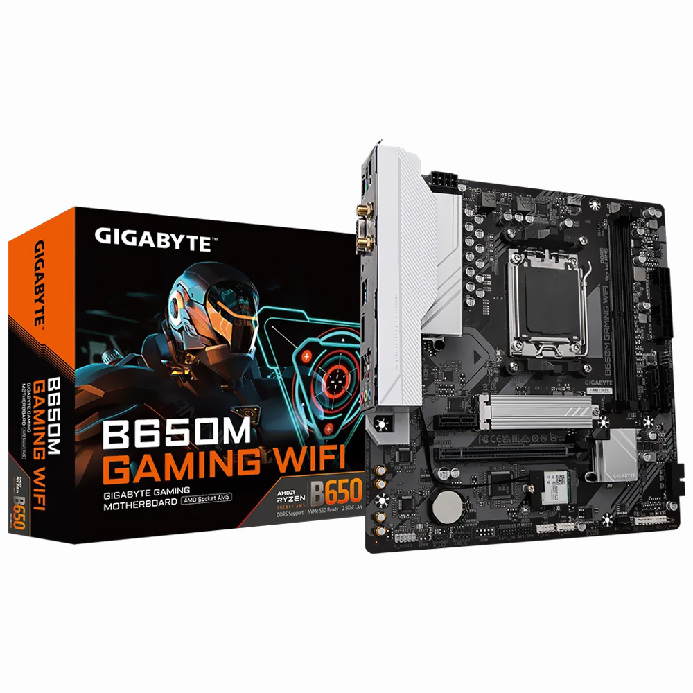 Placa Mãe Gigabyte B650M Gaming Wi-Fi Socket AM5 / VGA / DDR5