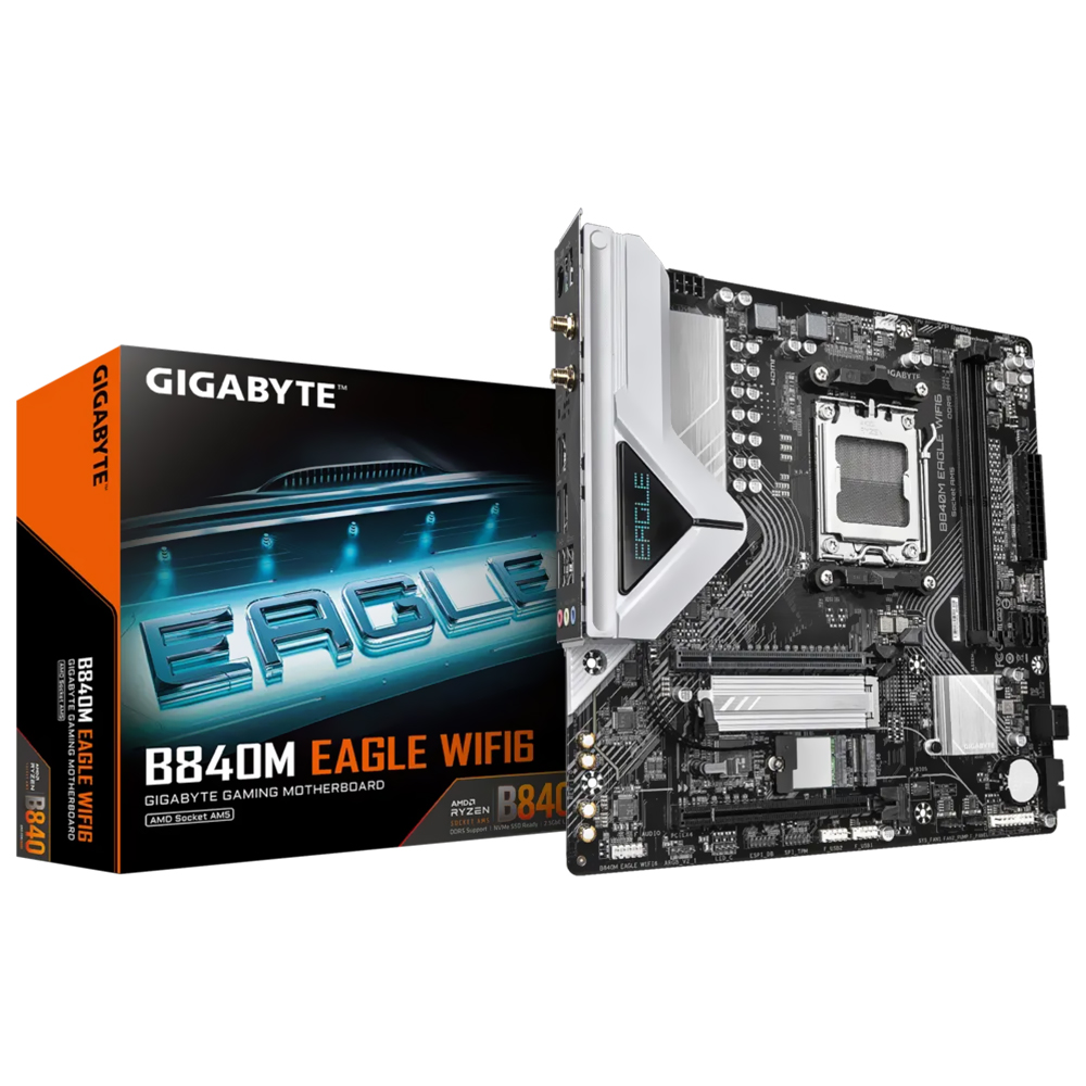 Placa Mãe Gigabyte B840M Eagle Wi-Fi 6 Socket AM5 / DDR5