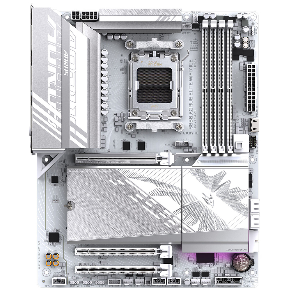 Placa Mãe Gigabyte B850 AORUS Elite Wi-Fi 7 Ice Socket AM5 / DDR5