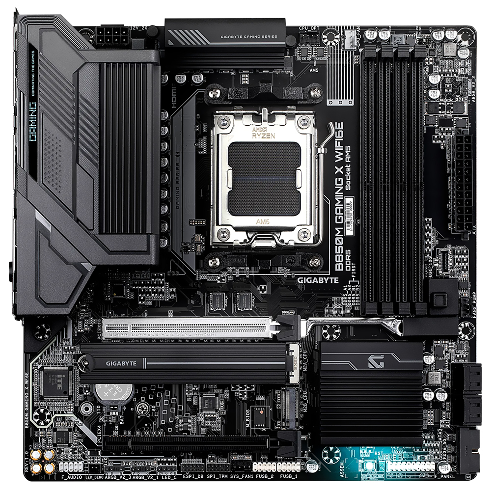 Placa Mãe Gigabyte B850M Gaming X Wi-Fi 6E Socket AM5 / DDR5