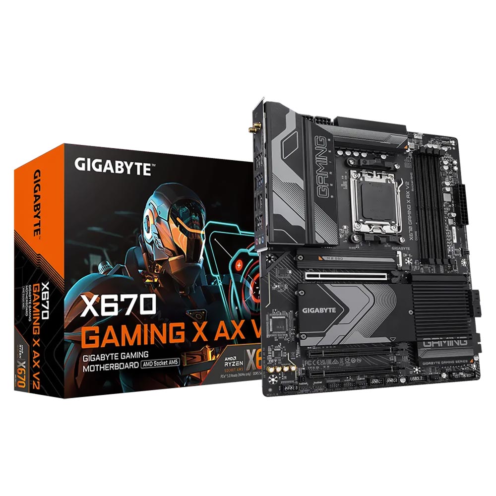 Placa Mãe Gigabyte X670 Gaming X AX V2 Socket AM5 / DDR5