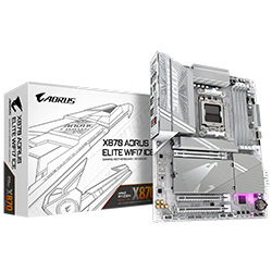 Placa Mãe Gigabyte X870 AORUS Elite Wi-Fi7 Ice Socket AM5 / DDR5