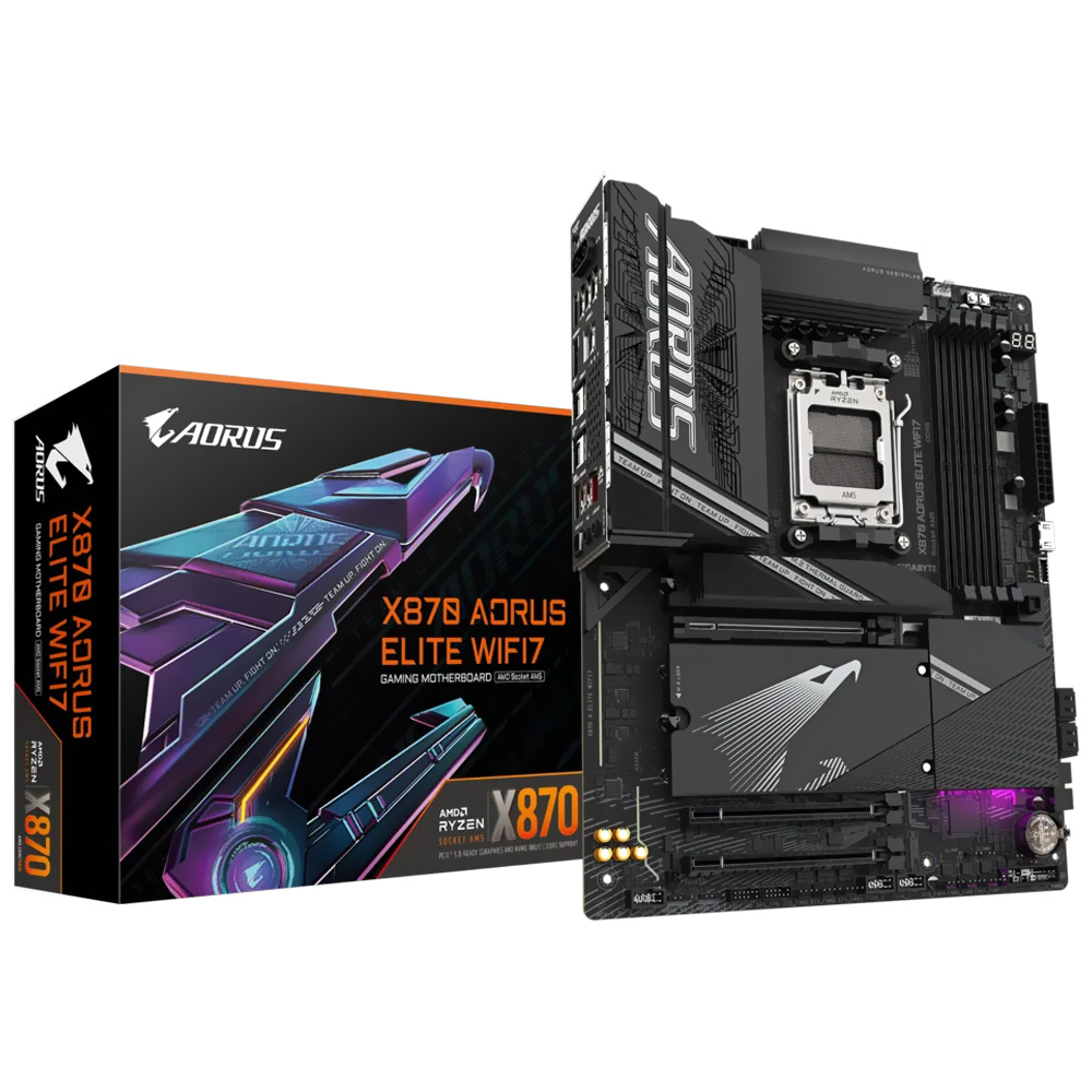 Placa Mãe Gigabyte X870 AORUS Elite Wi-Fi7 Socket AM5 / DDR5