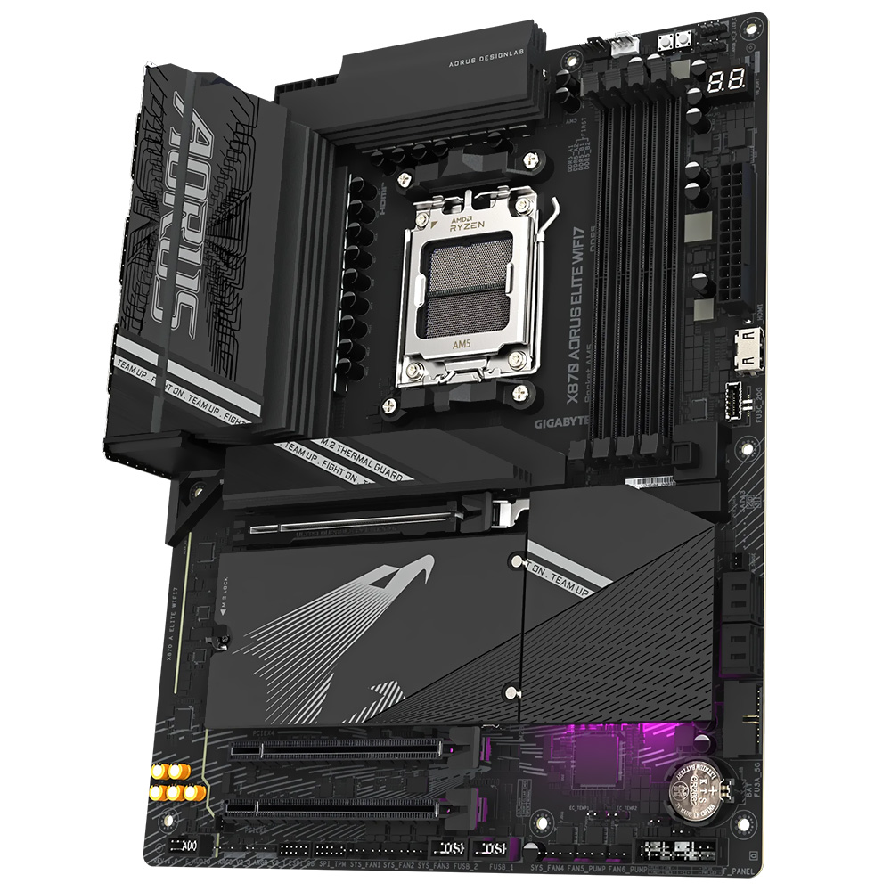 Placa Mãe Gigabyte X870 AORUS Elite Wi-Fi7 Socket AM5 / DDR5