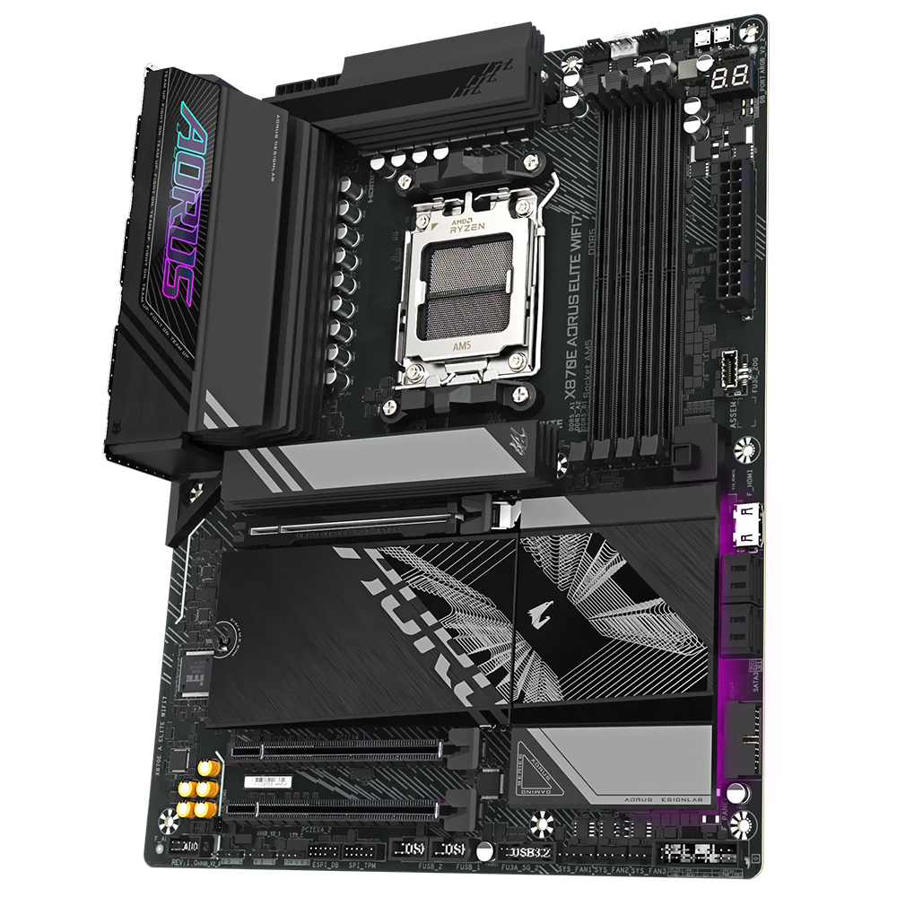 Placa Mãe Gigabyte X870E AORUS Elite Wi-Fi7 Socket AM5 / DDR5