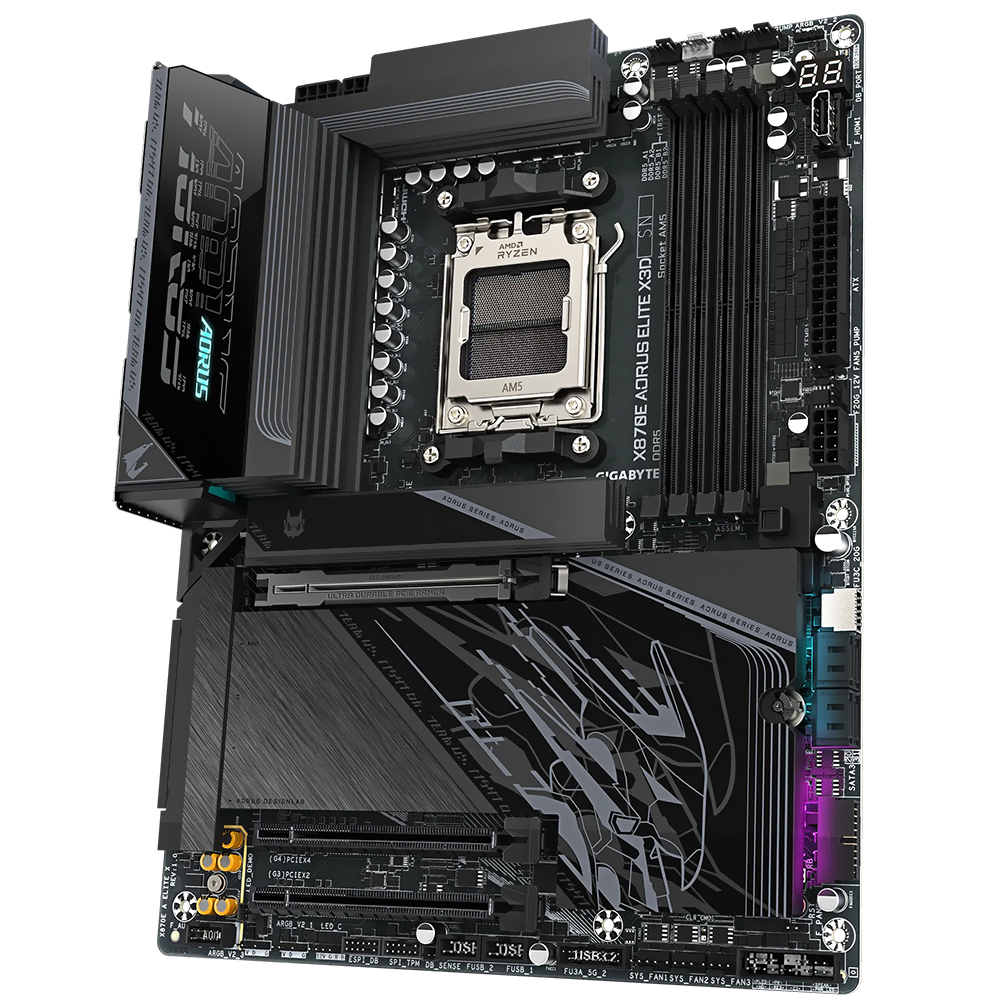 Placa Mãe Gigabyte X870E AORUS Elite X3D Socket AM5 / DDR5