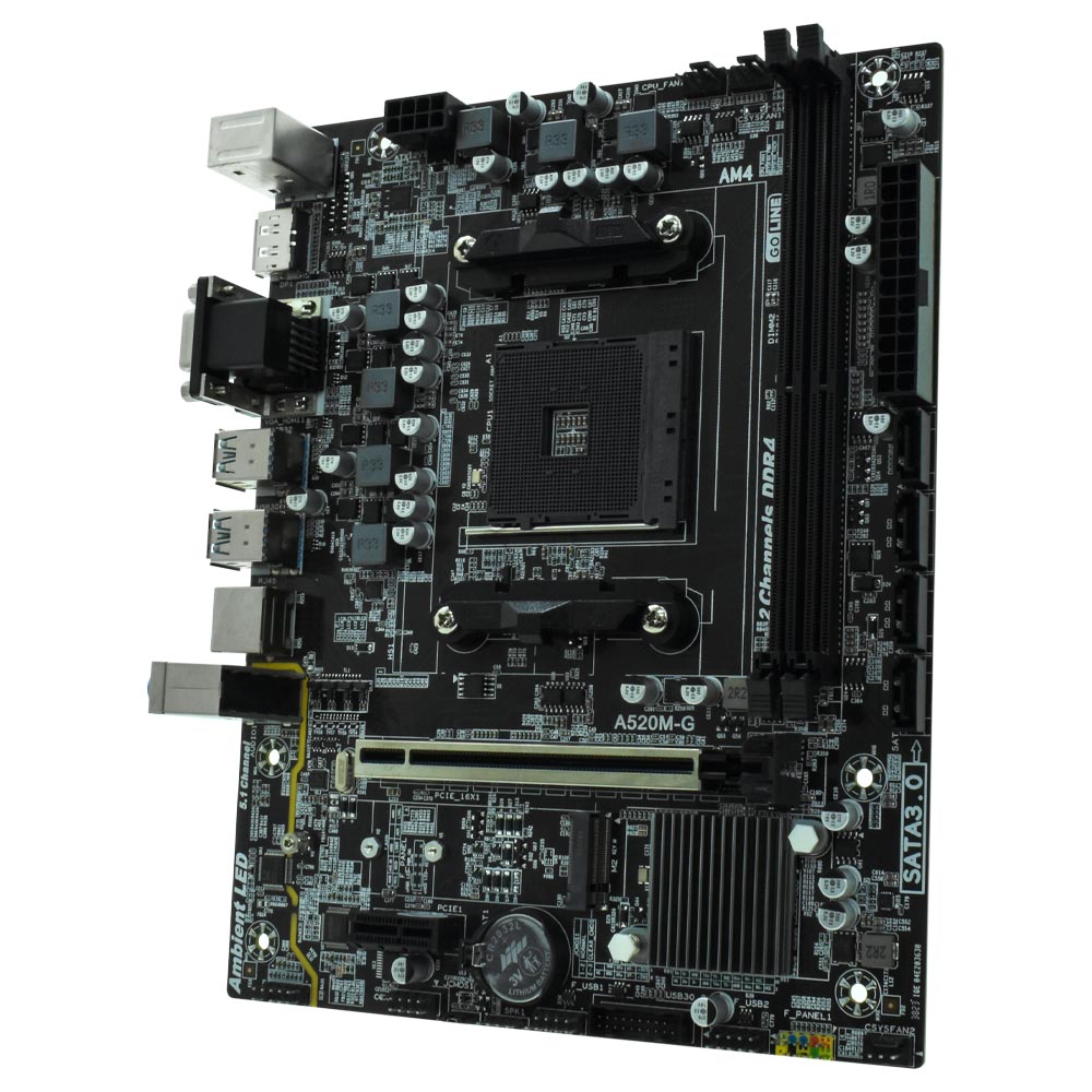 Placa Mãe GoLine A520M-G2 Socket AM4 / VGA / DDR4