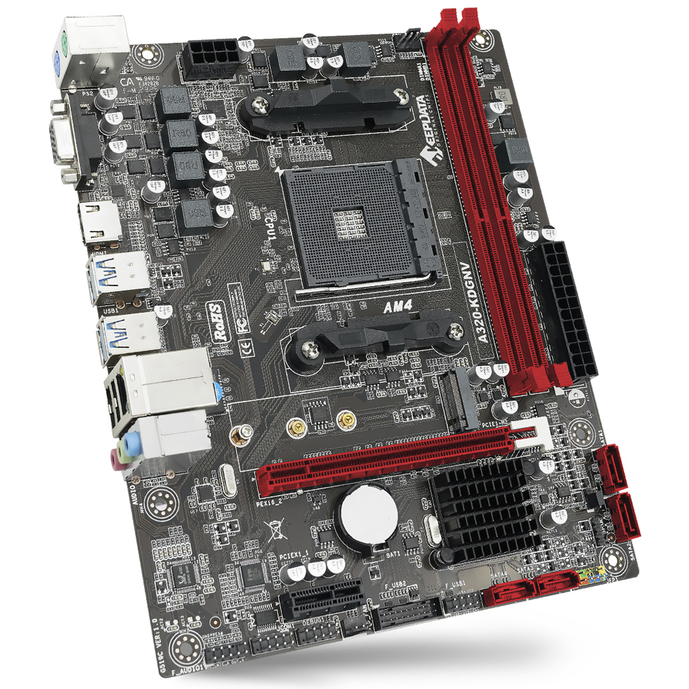 Placa Mãe Keepdata A320-KDGNV Socket AM4 / VGA / DDR4