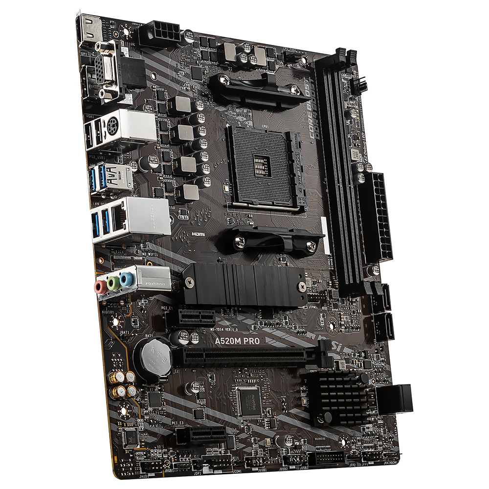 Placa Mãe MSI A520M PRO Socket AM4 / VGA / DDR4