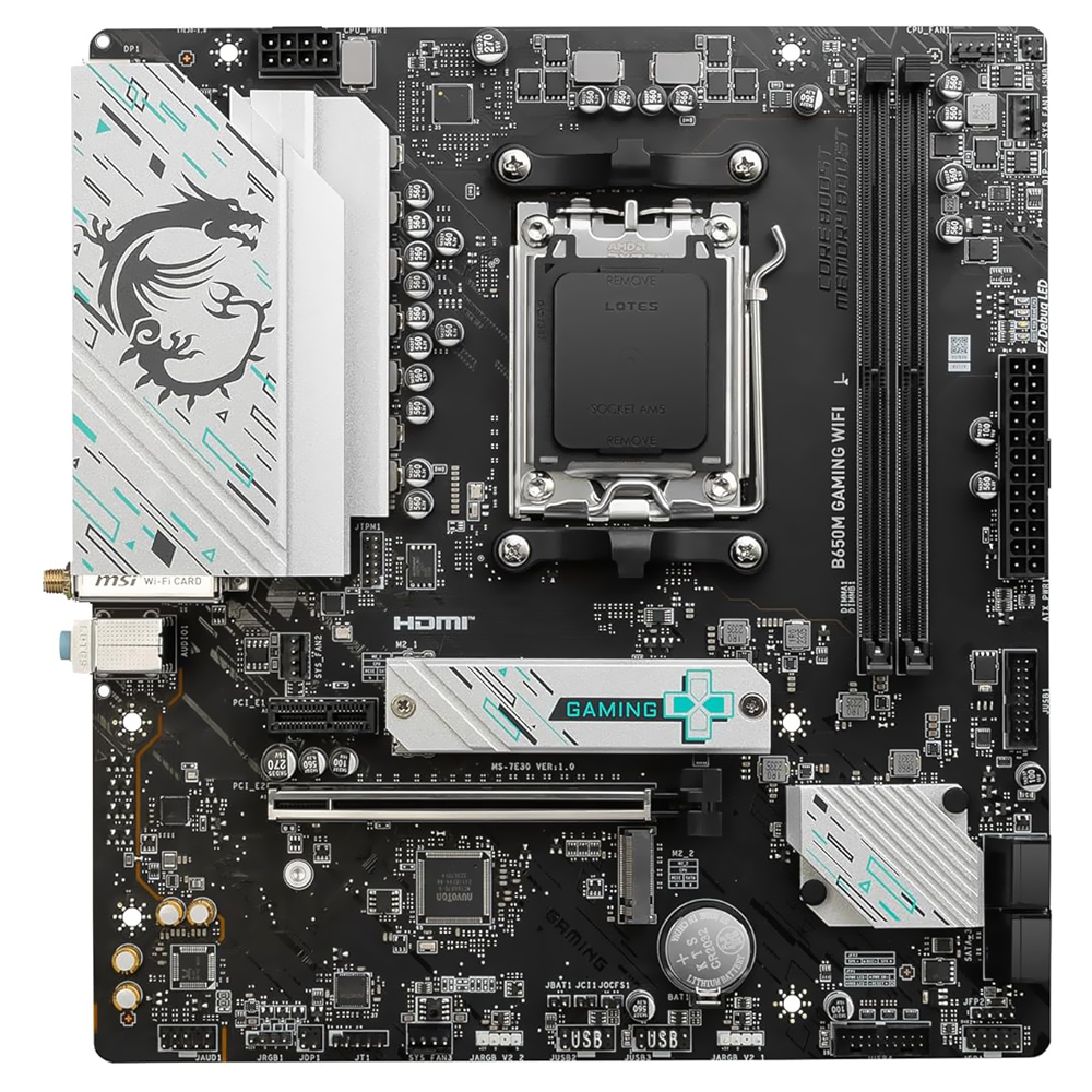 Placa Mãe MSI B650M Gaming Wi-Fi Socket AM5 / DDR5